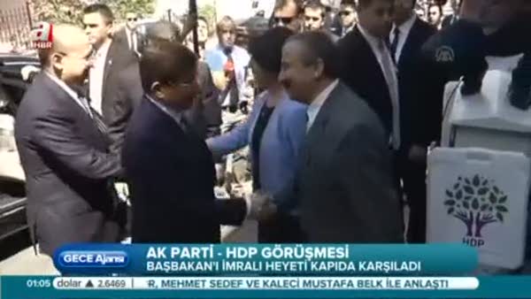 Davutoğlu, HDP'yi ziyaret etti