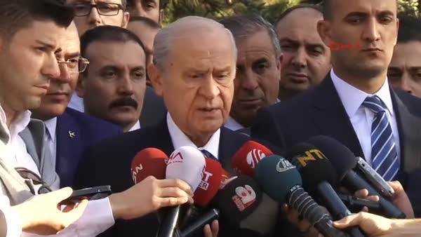 MHP lideri Bahçeli Bayram namazı sonrası açıklama yaptı