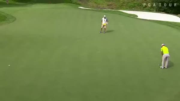 Golf şampiyonu böyle korktu