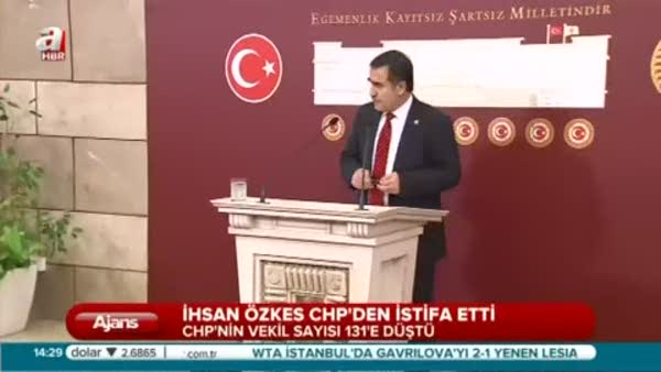 CHP İstanbul Milletvekili İhsan Özkes, CHP'den istifa etti