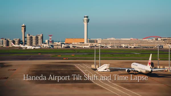 Time lapse olarak havalimanının bir günü