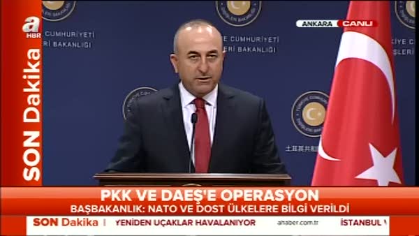Bakan Çavuşoğlu'ndan operasyon açıklaması