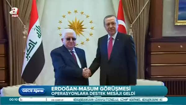 Erdoğan Fuad Masum ile görüştü