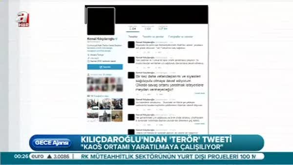 Kılıçdaroğlu'ndan terör tweeti