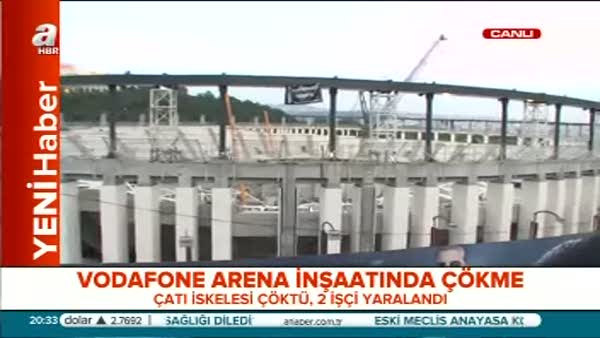 Vodafone Arena'da iskele çöktü!