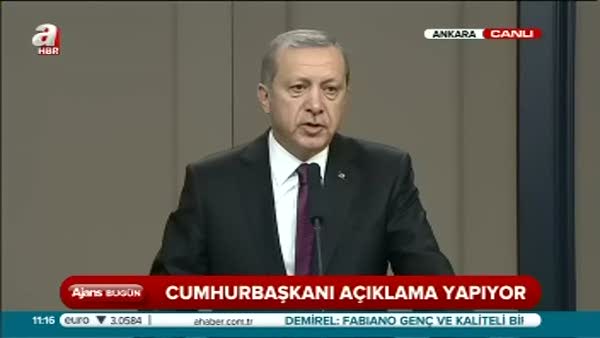 Cumhurbaşkanı Erdoğan ''Geri adım söz konusu değil''