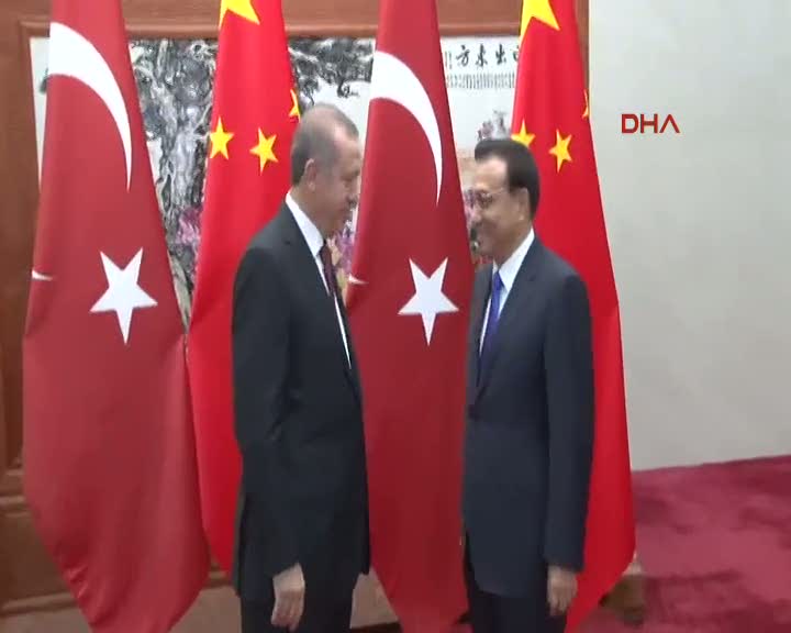Cumhurbaşkanı Erdoğan, Çin Başbakanı ile bir araya geldi