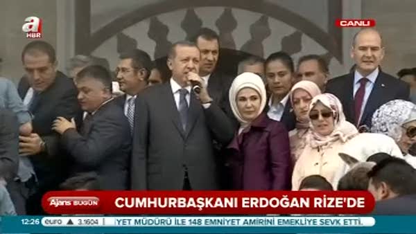 Erdoğan Kıble Dağı Camii açılışında