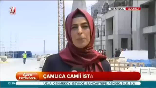 Çamlıca Camii'nde sona doğru