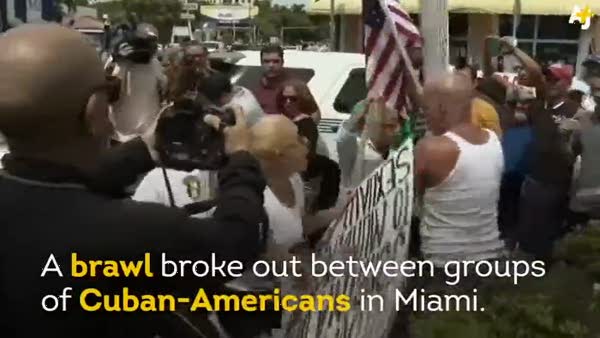 ABD'nin güneyinde Küba protestoları