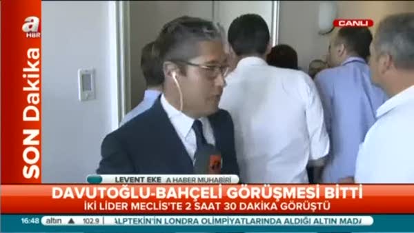 Başbakan Davutoğlu ile Bahçeli görüştü