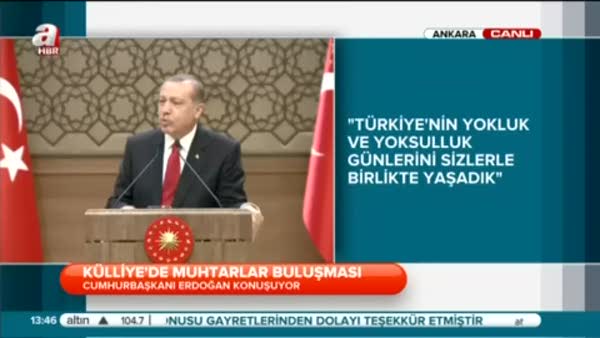 Erdoğan: Tehdit edildikleri için buraya gelemeyenler var