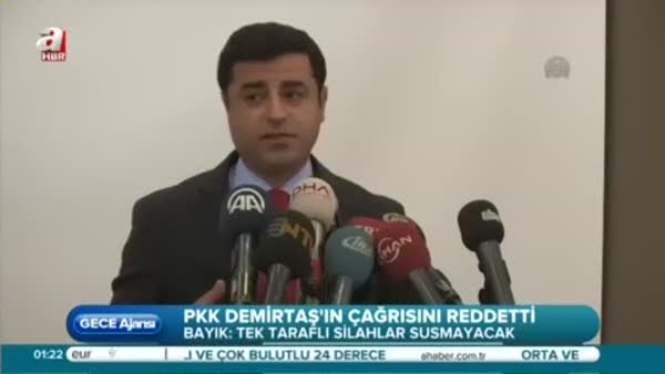 PKK'dan Demirtaş'a red