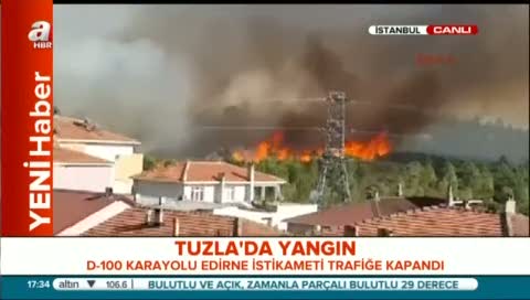 Tuzla'da büyük yangın