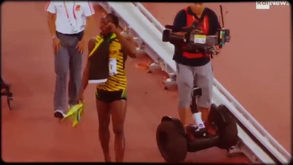 Usain Bolt'u kameraman ezdi!