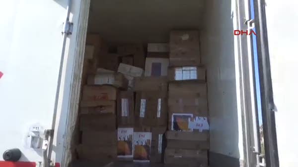 Sakatatlarla gizlenmiş 180 bin paket kaçak sigara ele geçirildi