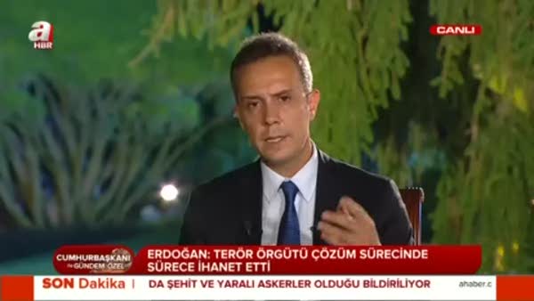 Erdoğan: PKK'nın bu süreçteki kaybı binlerle ölçülür