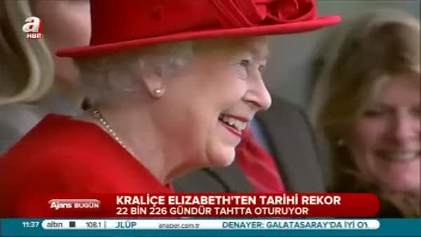 Kraliçe Elizabeth'ten tarihi rekor