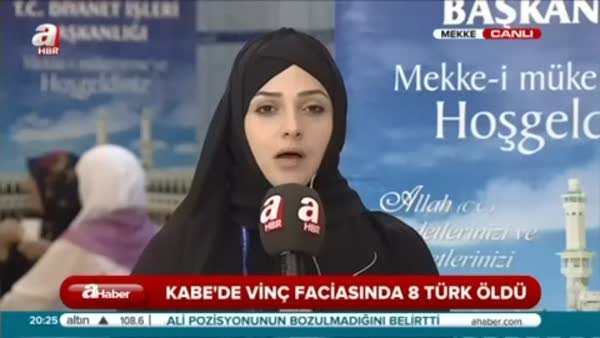 Kabe'de vinç kazasında 8 Türk öldü