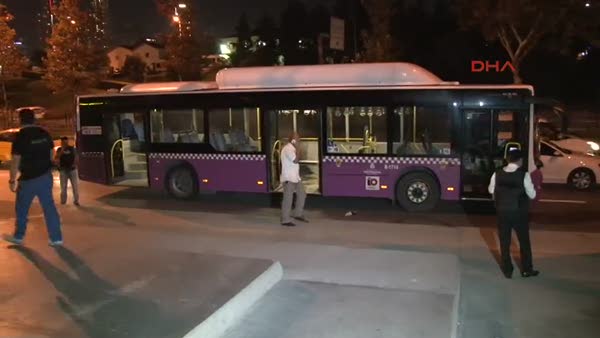 Kasımpaşa'da otobüse molotoflu saldırı!