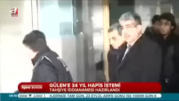 Gülen'e 34 yıl hapis istemi