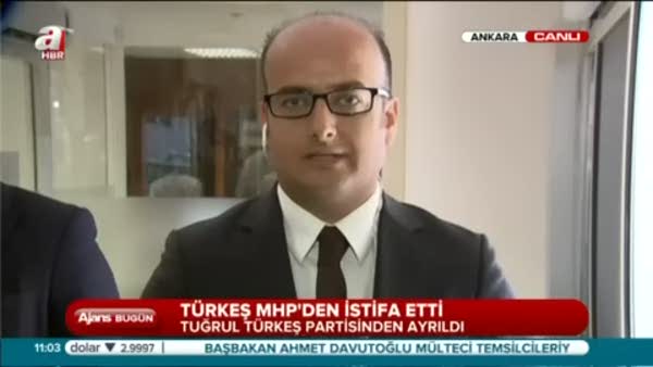 Türkeş MHP'den istifa etti