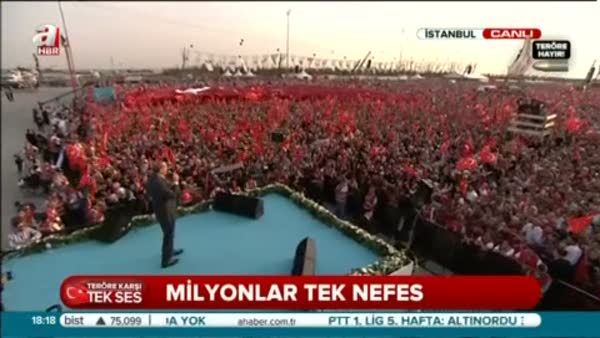 Erdoğan sordu, milyonlar cevapladı