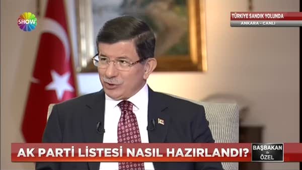 Başbakan Davutoğlu'dan 'Seçim Beyannamesine' ilişkin açıklama