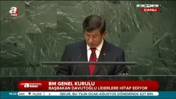 Davutoğlu BM'de konuştu