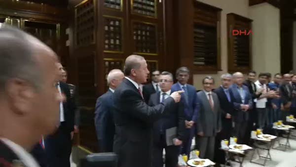Cumhurbaşkanı Erdoğan, 16 işçi ve ailelerini Cumhurbaşkanlığı Külliyesi’nde ağırladı
