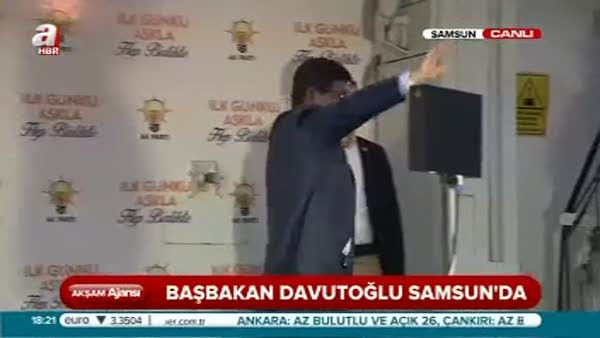 Başbakan Davutoğlu Samsun Mitingi'nde konuştu