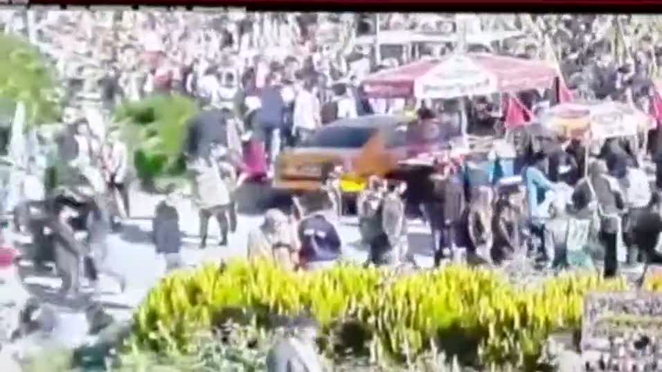 Ankara'daki patlama güvenlik kamerasında