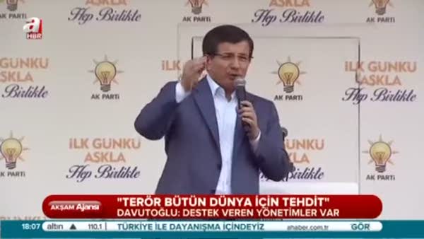 Davutoğlu Bursa'da konuştu