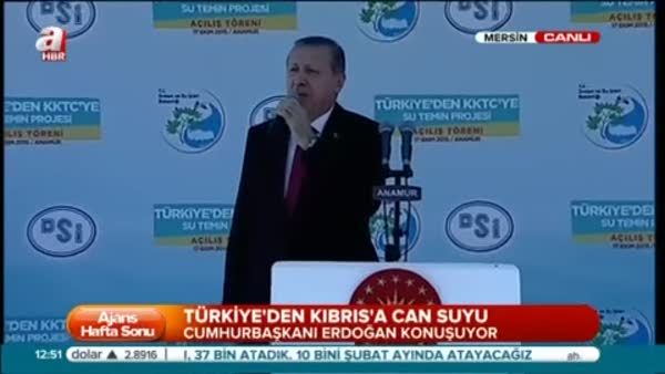 Cumhurbaşkanı Erdoğan 'Asrın Projesi' açılış töreninde konuştu