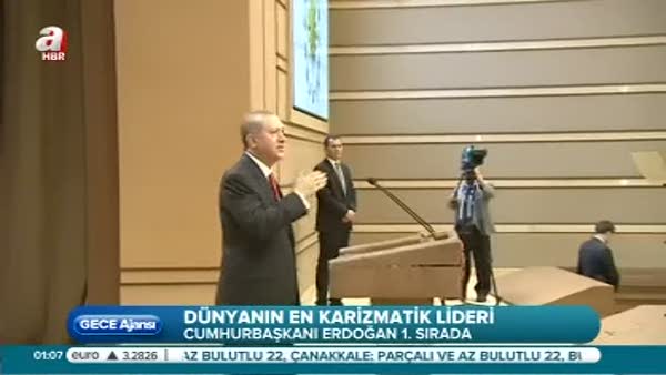 Cumhurbaşkanı Erdoğan dünyanın en karizmatik lideri seçildi