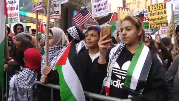 New York'ta İsrail karşıtı protesto