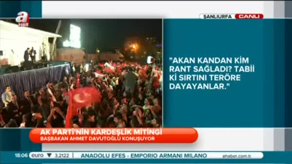 Başbakan Davutoğlu Şanlıurfa'da