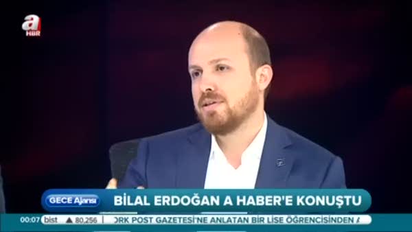 Bilal Erdoğan A Haber ekranlarında soruları yanıtladı