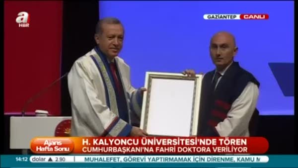 Cumhurbaşkanı Erdoğan, Hasan Kalyoncu Üniversitesi'nin açılışında konuştu