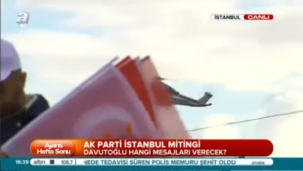Başbakan Davutoğlu miting alanına geldi