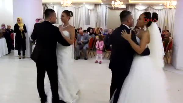 Ukrayna'da tanışan ikizler, Kırıkkale'de evlendi