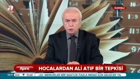 Hocalardan Ali Atıf Bir tepkisi