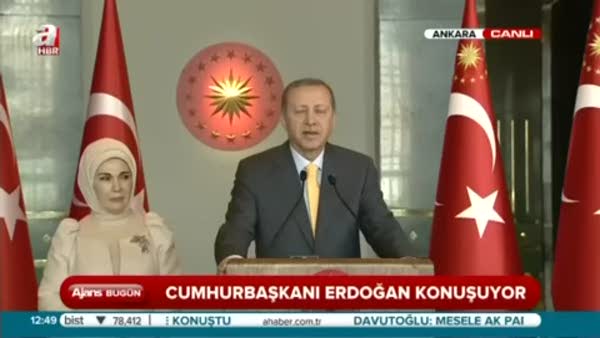 Cumhurbaşkanı Erdoğan, 29 Ekim resepsiyonunda vatandaşlara hitap etti