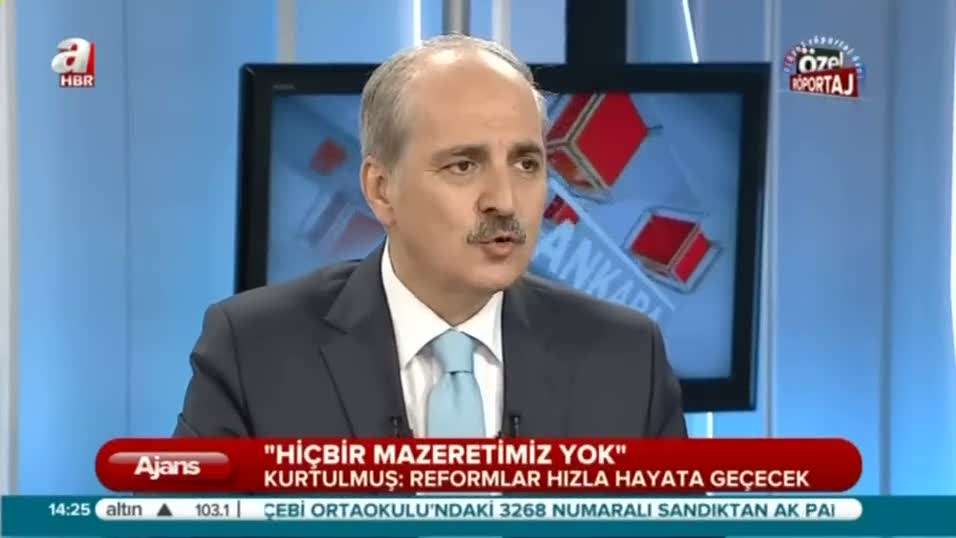 Numan Kurtulmuş ''Antidemokratik yasalar yenilenmeli''