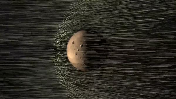 Mars'taki manyetik alanın güneş fırtınalarına maruz kalışı