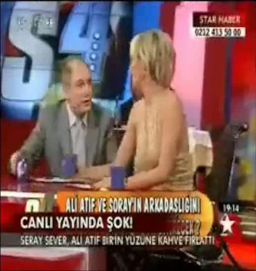 Ali Atıf Bir'in suratına canlı yayında kahve atılmıştı