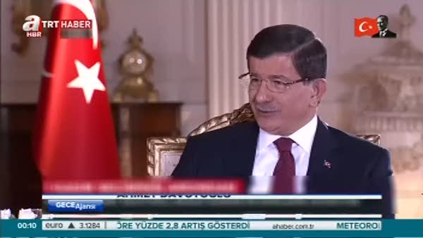 Başbakan Davutoğlu TRT'de konuştu