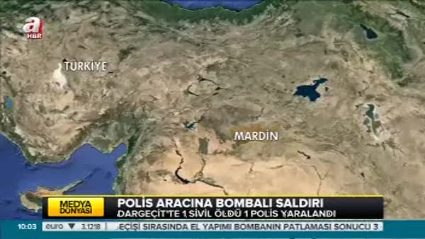 Mardin'de bomba yüklü araç patlatıldı