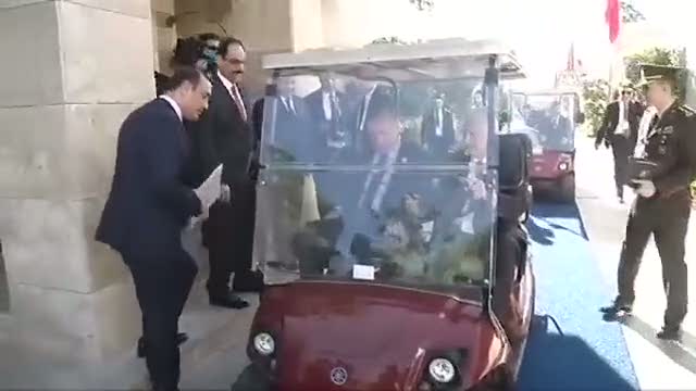 Erdoğan görüşmeye böyle geldi