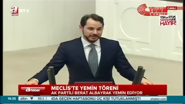 AK Parti Milletvekili Berat Albayrak yemin etti